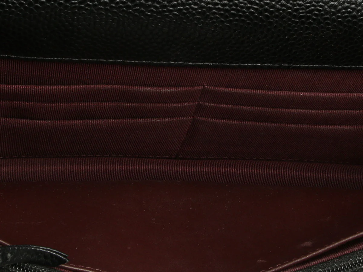 Chanel Black Quilted Caviar Wallet on Chain WOC - Image 9