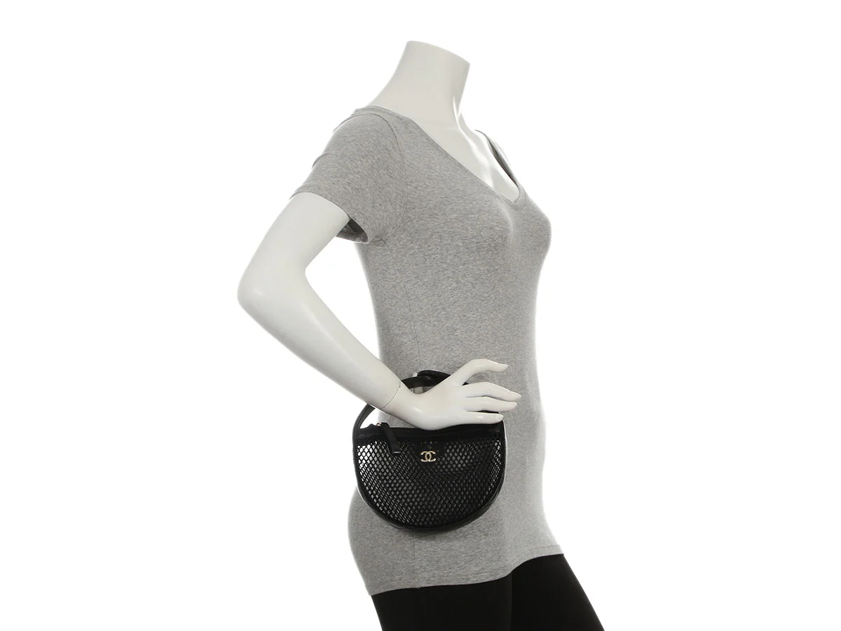 Chanel Black Mesh Pouch - Image 10