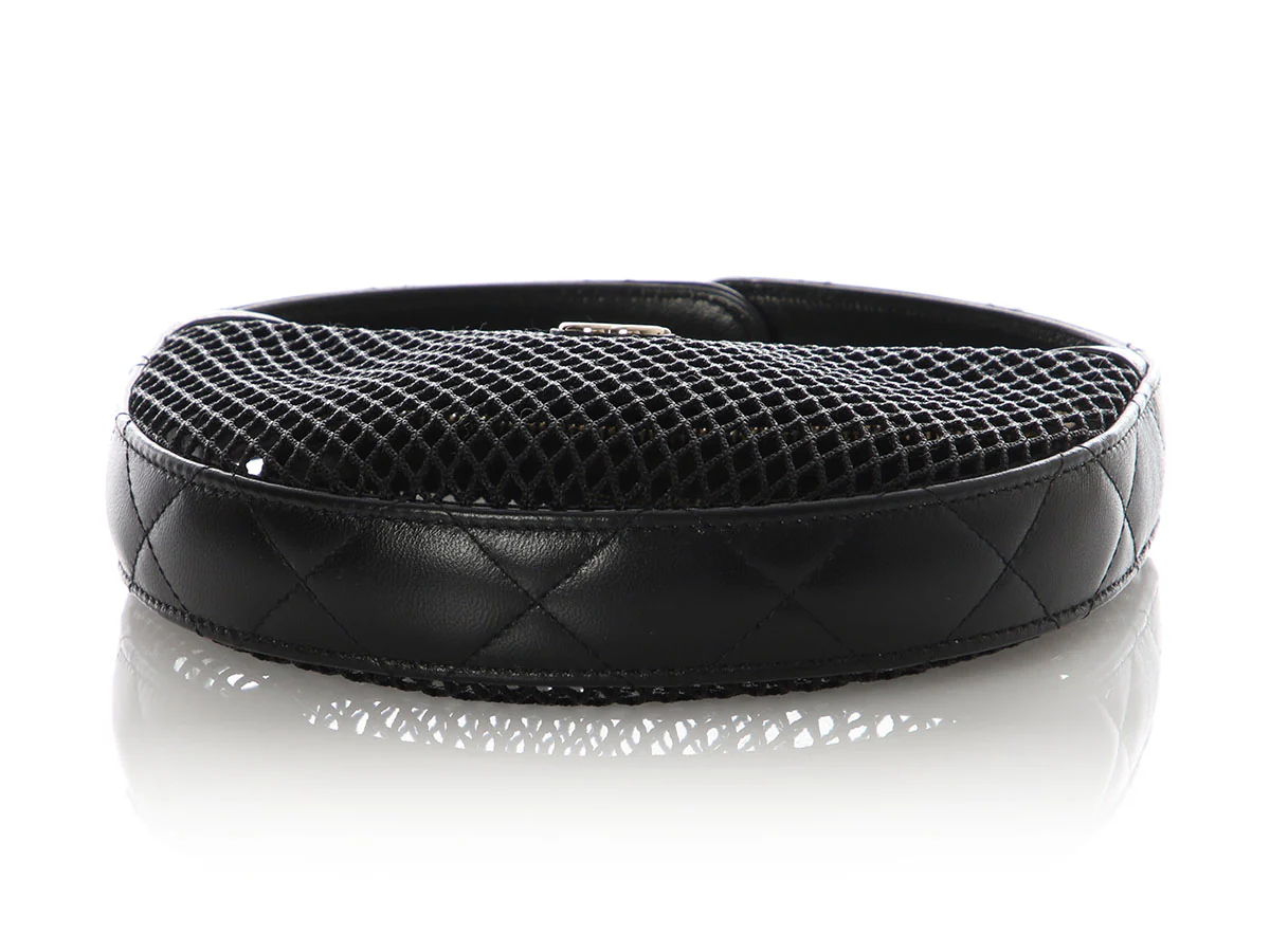 Chanel Black Mesh Pouch - Image 7