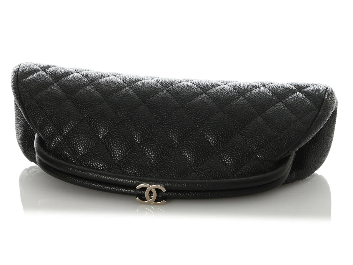 Chanel Black Quilted Caviar Timeless Clutch - Image 7