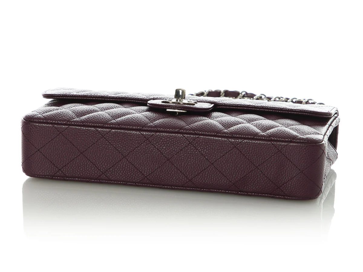 Chanel Purple Quilted Caviar East-West Flap - Image 6