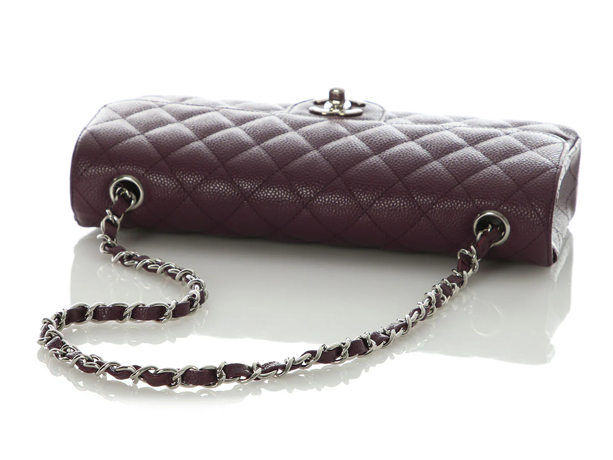 Chanel Purple Quilted Caviar East-West Flap - Image 7