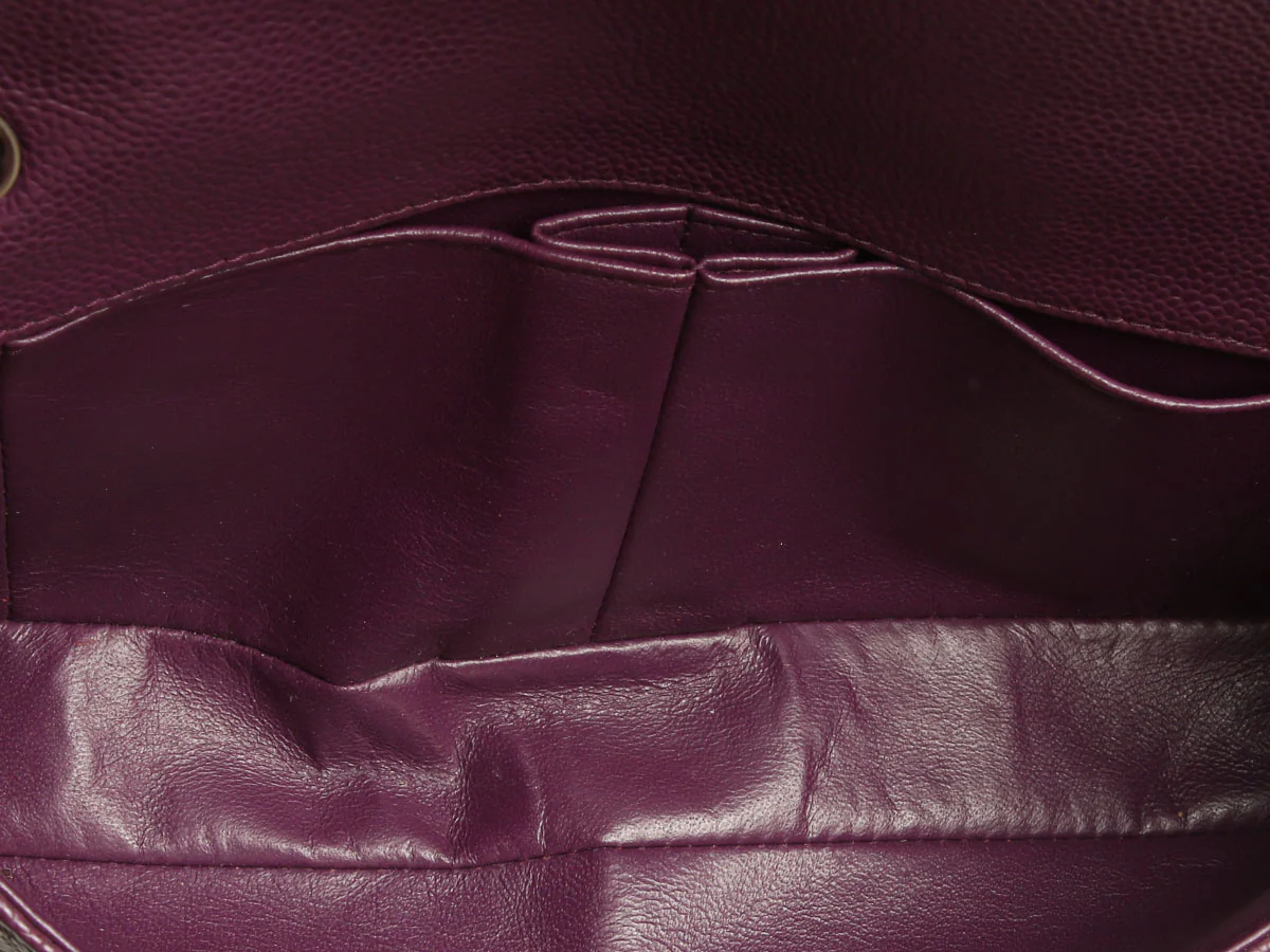 Chanel Purple Quilted Caviar East-West Flap - Image 8