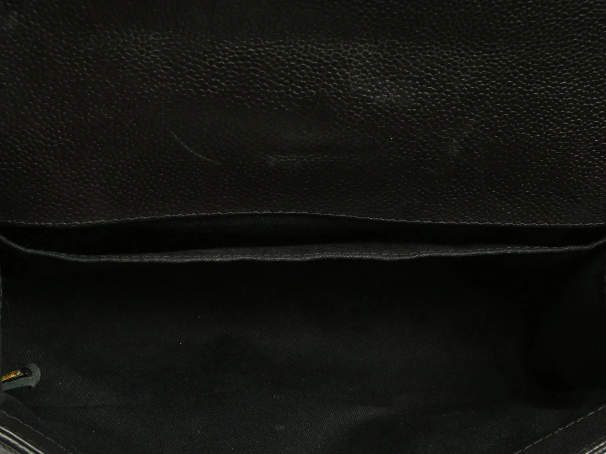 Chanel Old Medium Black Whipstitch Quilted Calfskin Boy Bag - Image 9