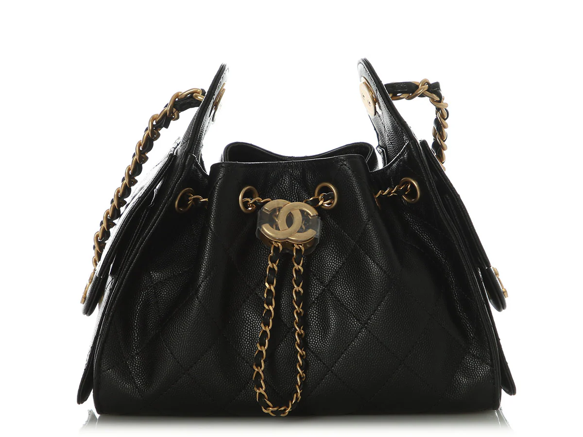 Chanel Mini Black Caviar 25