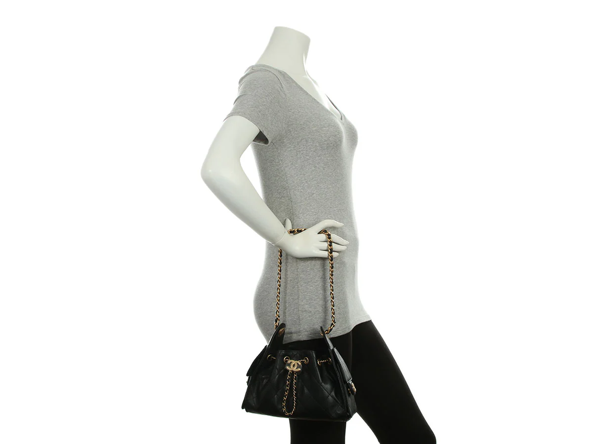 Chanel Mini Black Caviar 25 - Image 10
