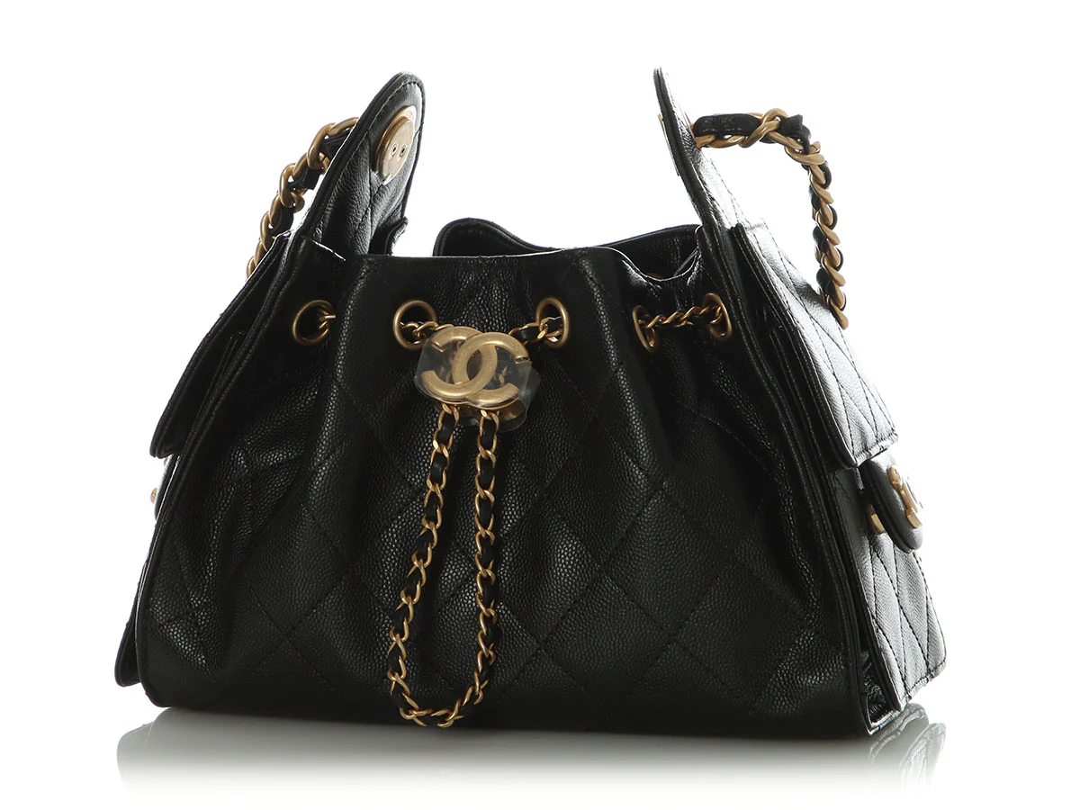 Chanel Mini Black Caviar 25 - Image 3