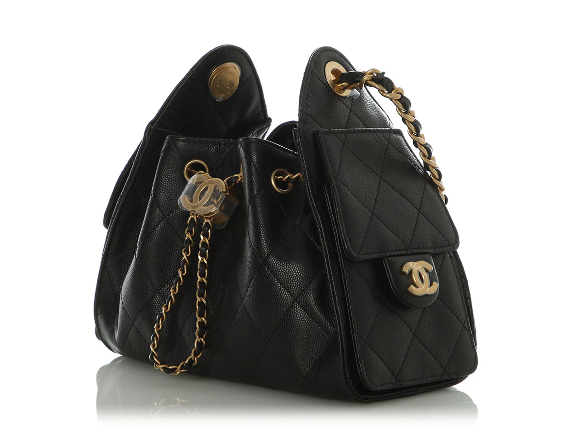 Chanel Mini Black Caviar 25 - Image 4