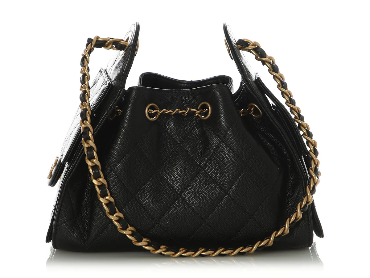 Chanel Mini Black Caviar 25 - Image 5