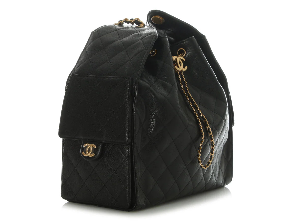 Chanel Medium Black Caviar 25 Hobo - Image 6
