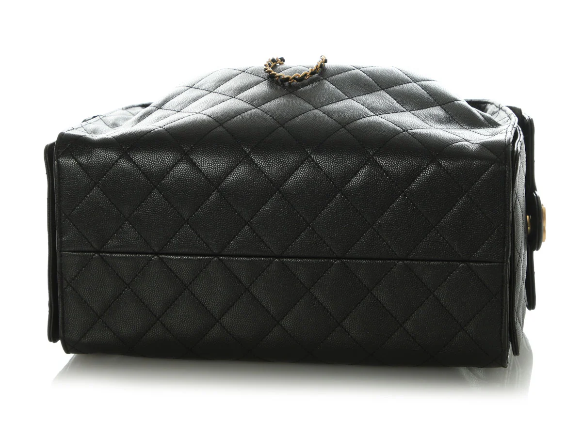 Chanel Medium Black Caviar 25 Hobo - Image 7