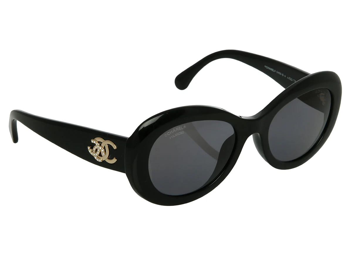 Chanel Black Sunglasses - Image 3