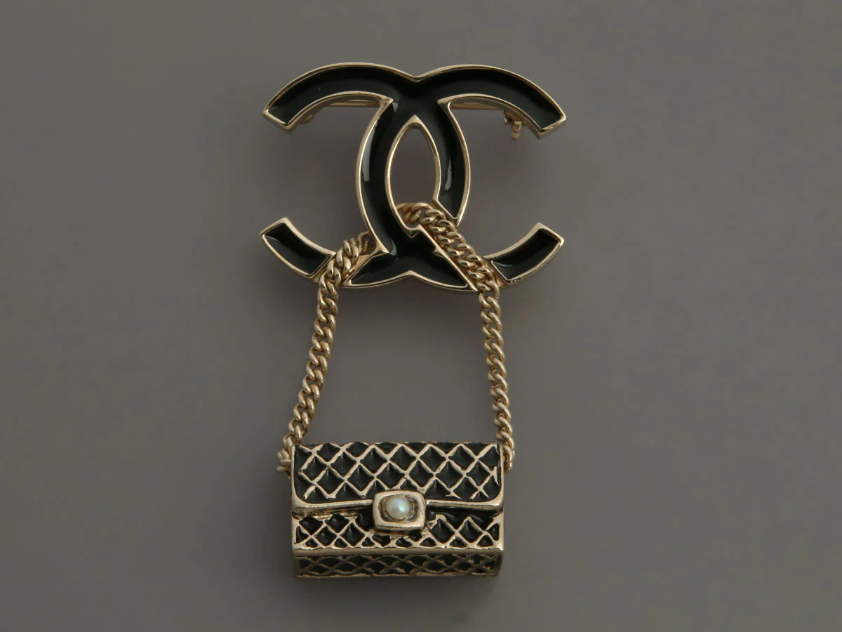 Chanel CC Logo Handbag Pin - Image 2