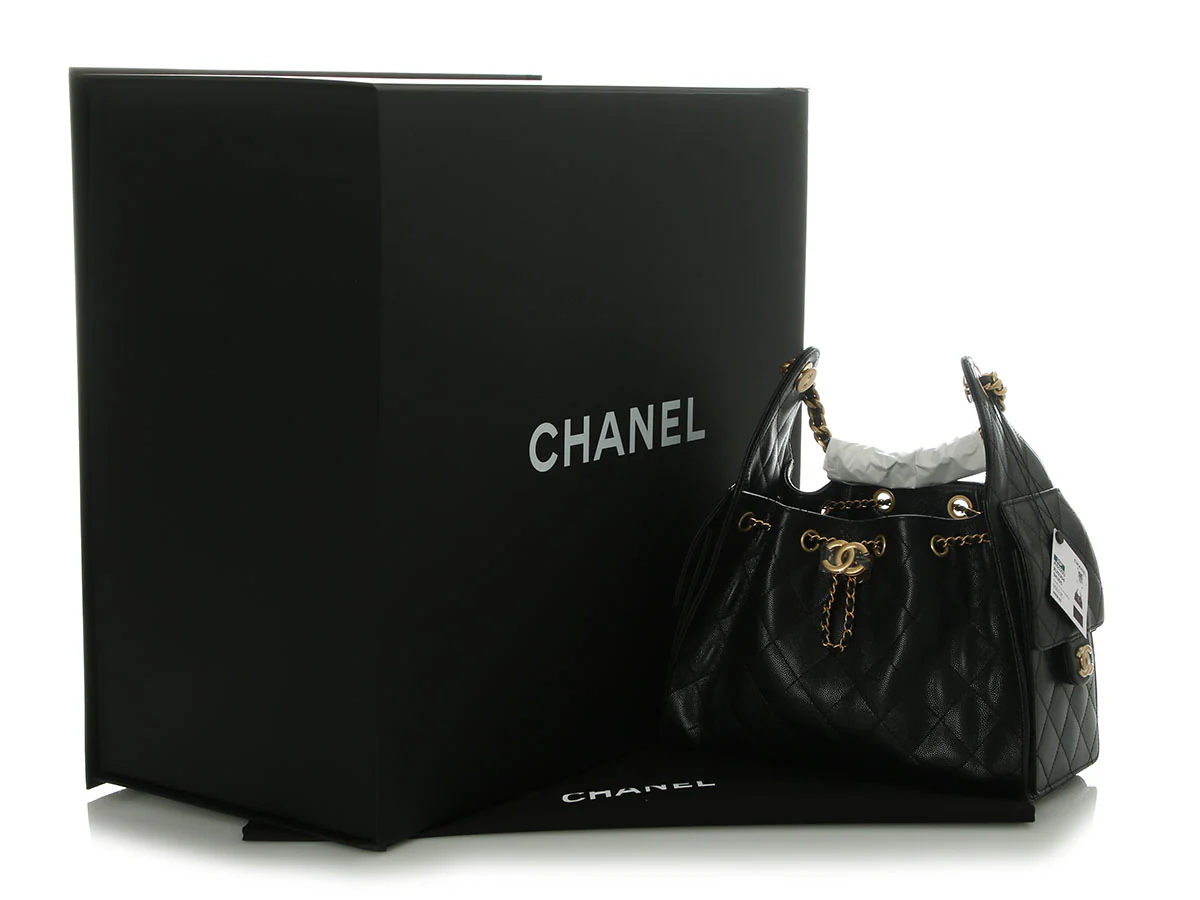 Chanel Small Black Caviar 25 Bag - Image 2