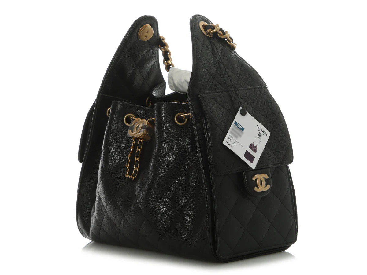 Chanel Small Black Caviar 25 Bag - Image 4