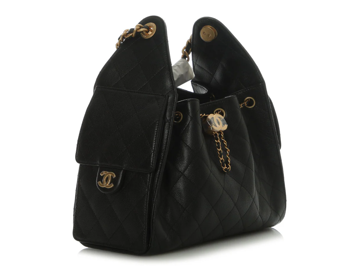 Chanel Small Black Caviar 25 Bag - Image 6