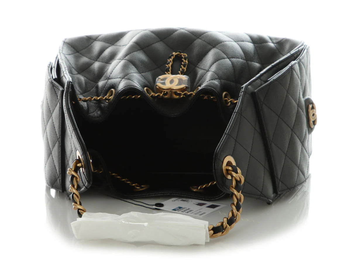 Chanel Small Black Caviar 25 Bag - Image 8