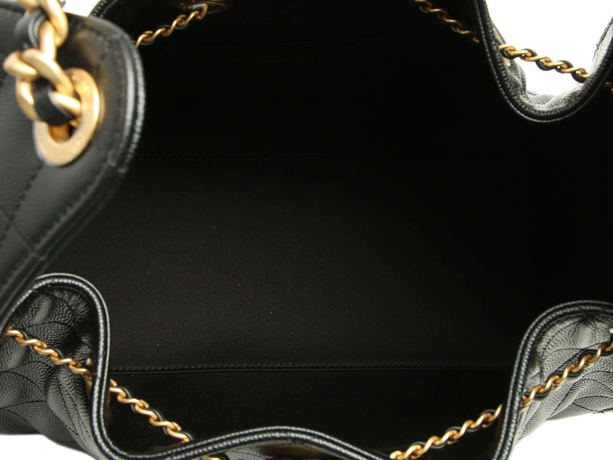 Chanel Small Black Caviar 25 Bag - Image 9