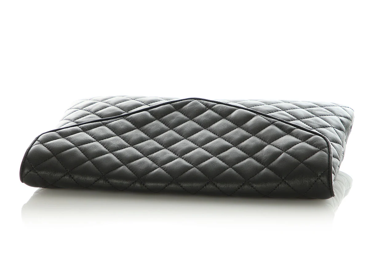 Chanel Black Quilted Lambskin Loafers with Pouch - Image 14