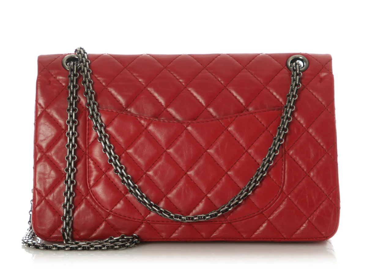 Chanel Red Quilted Aged Calfskin Reissue 226 - Image 5