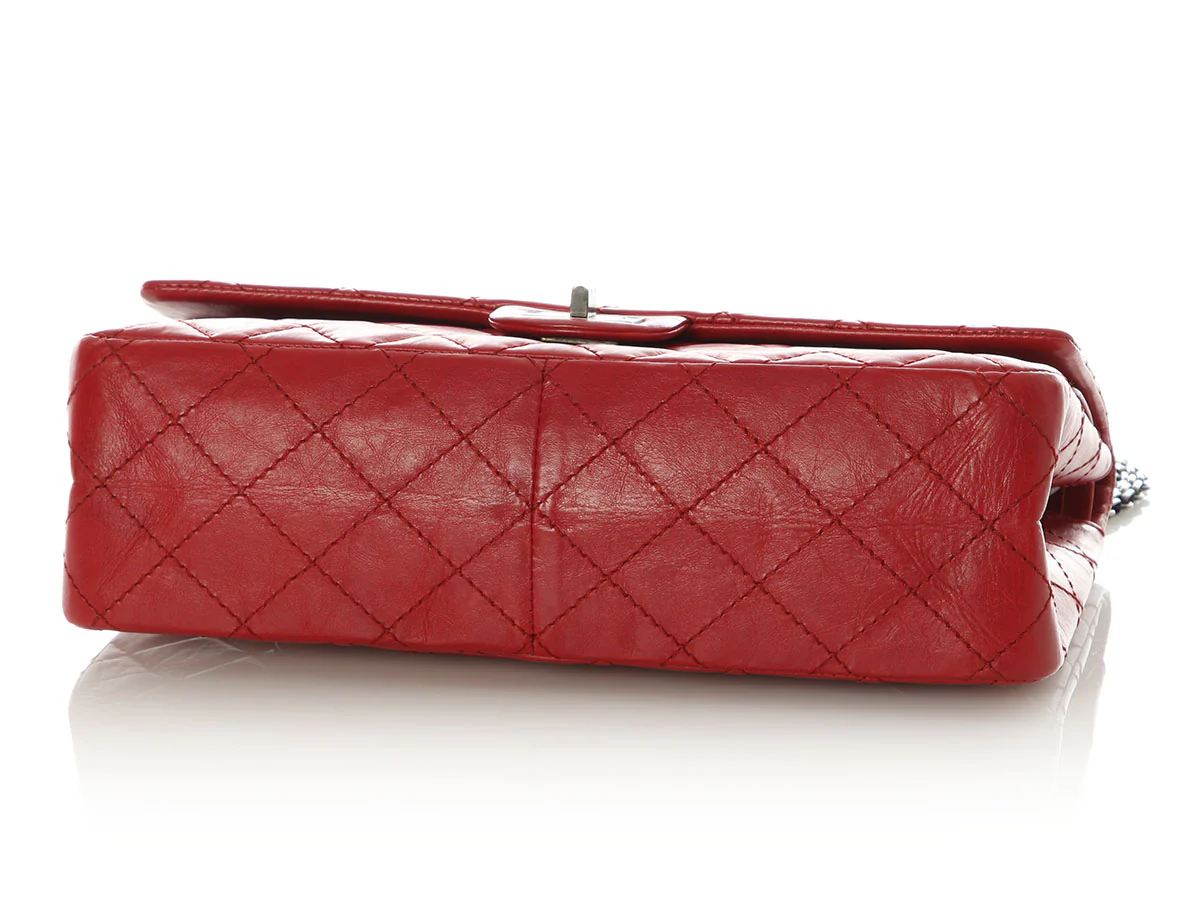 Chanel Red Quilted Aged Calfskin Reissue 226 - Image 7