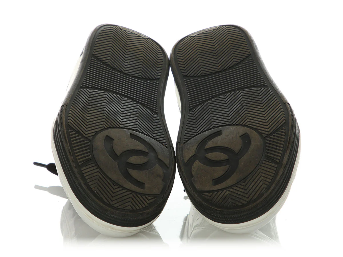 Chanel Black and White Sneakers - Image 6