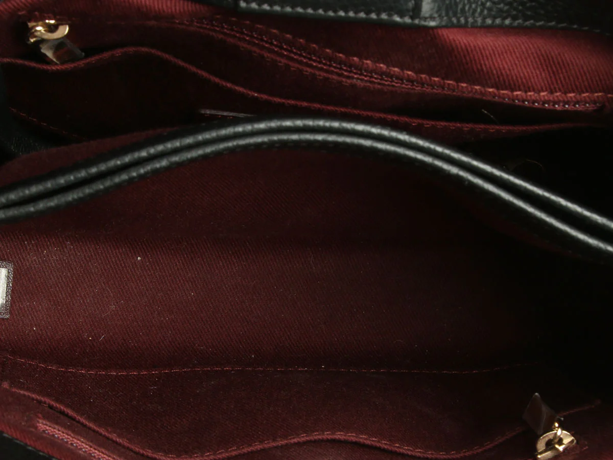 Chanel Small Black Caviar Top Handle Bag - Image 8