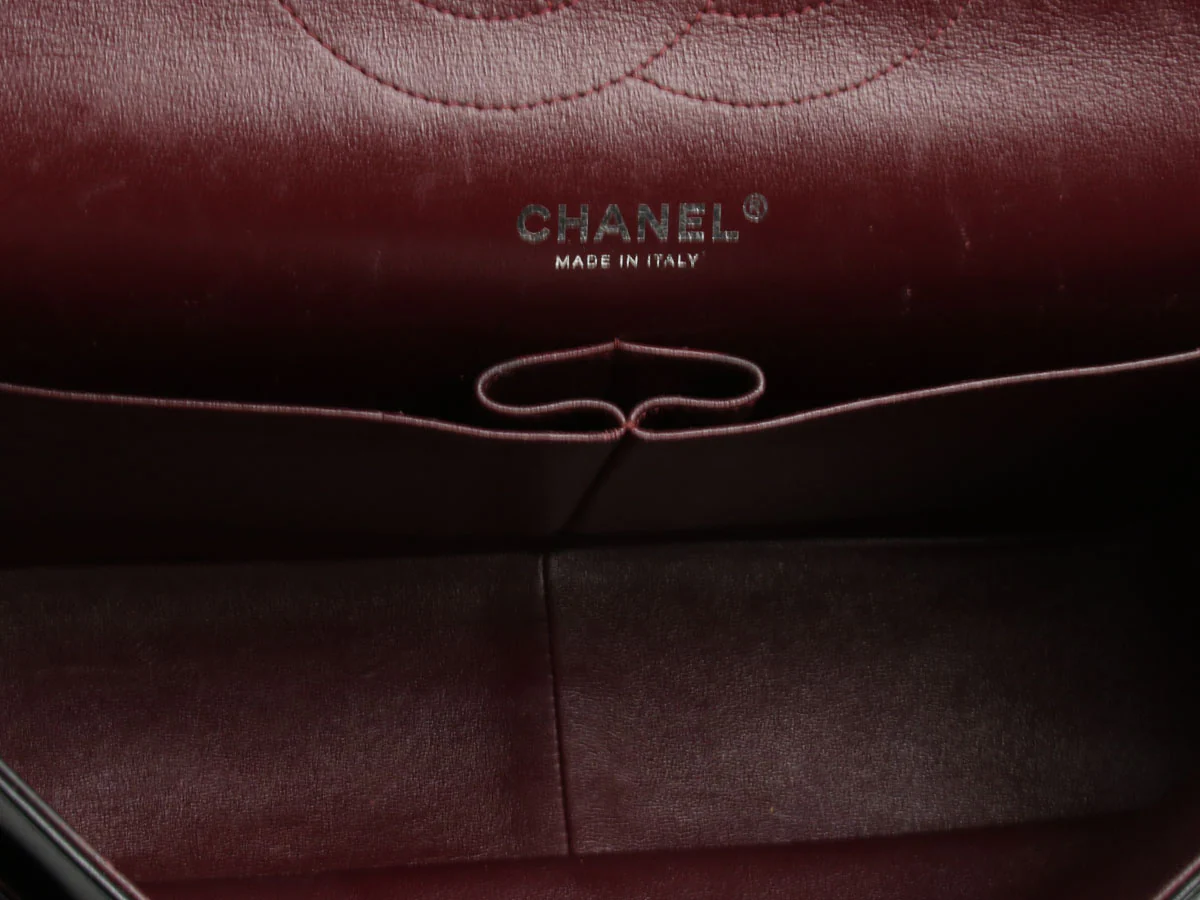 Chanel Jumbo Black Quilted Lambskin Classic Double Flap - Image 9