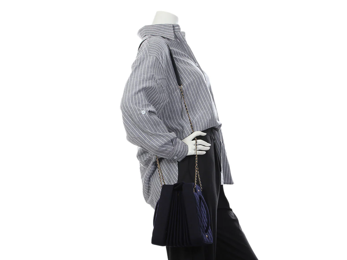 Chanel Navy Paris-Hamburg Accordion Bag - Image 10