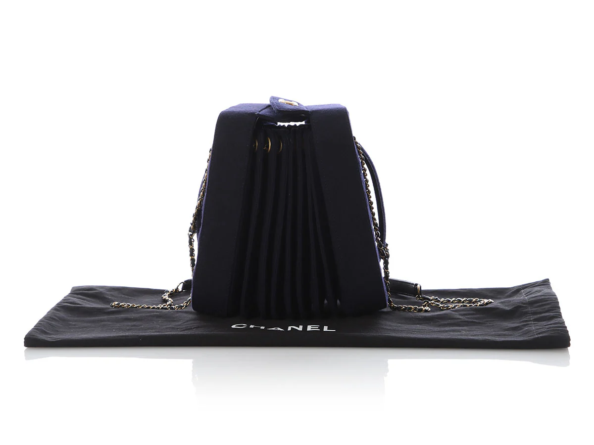 Chanel Navy Paris-Hamburg Accordion Bag - Image 2