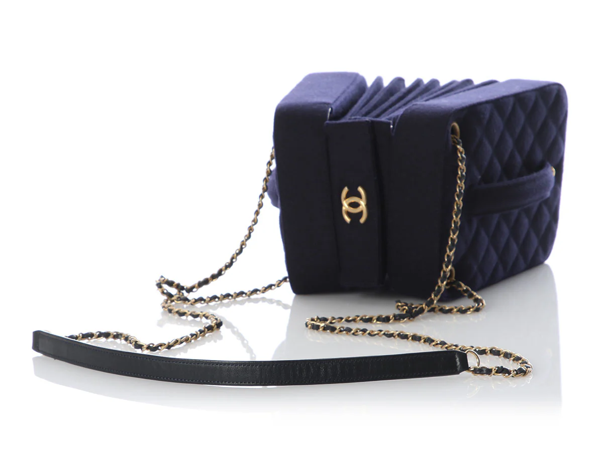 Chanel Navy Paris-Hamburg Accordion Bag - Image 8