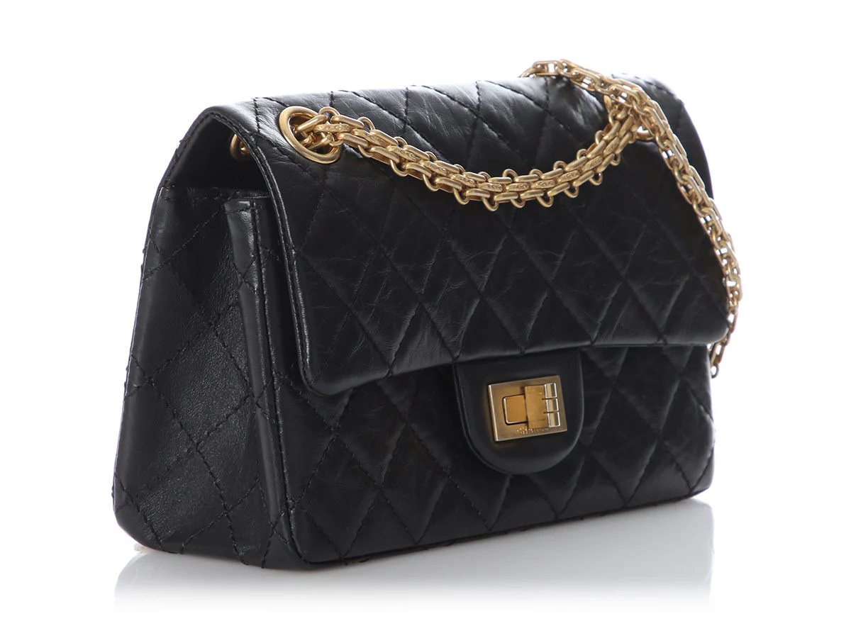 Chanel Mini Black Quilted Aged Calfskin Reissue - Image 5