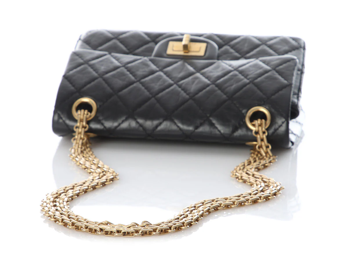 Chanel Mini Black Quilted Aged Calfskin Reissue - Image 7