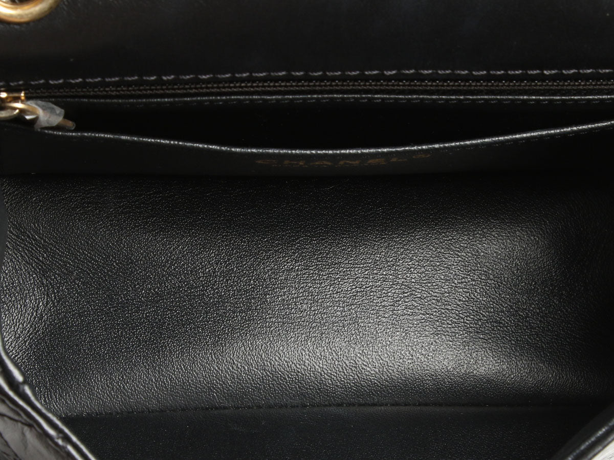 Chanel Mini Black Quilted Aged Calfskin Reissue - Image 8