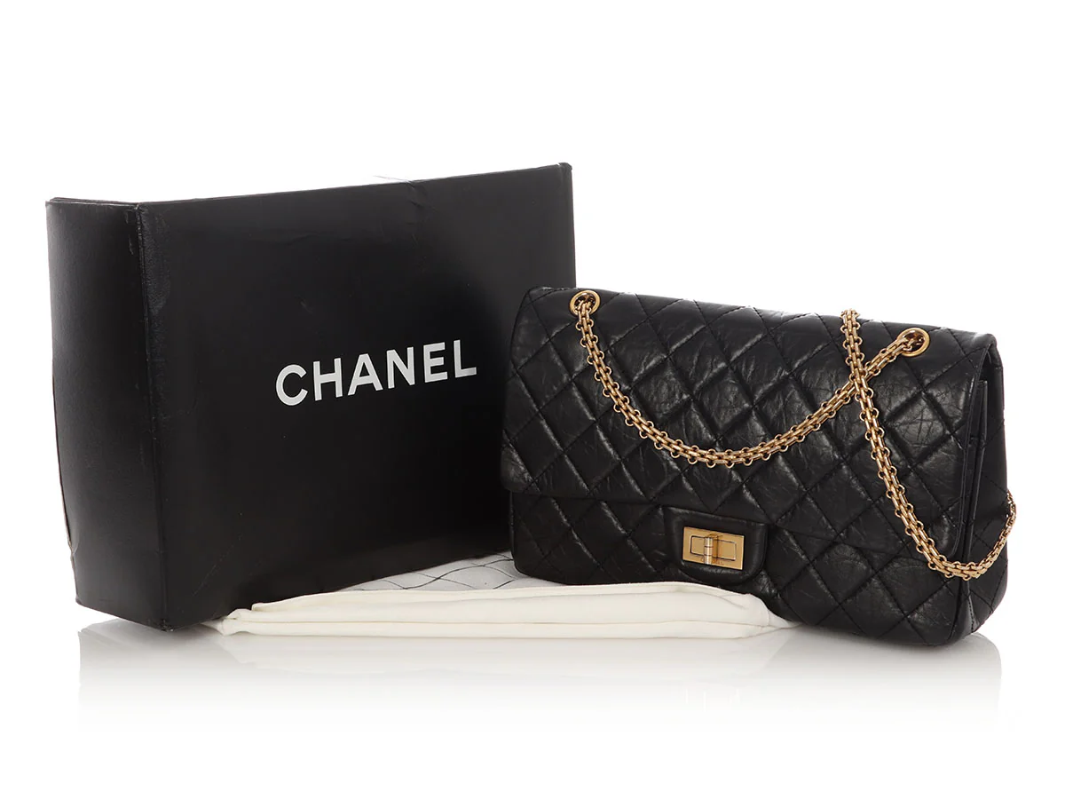Chanel Black Quilted Aged Calfskin 2.55 Reissue 227 - Image 2