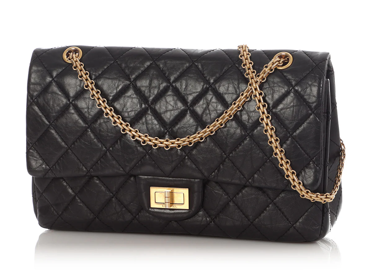 Chanel Black Quilted Aged Calfskin 2.55 Reissue 227 - Image 3