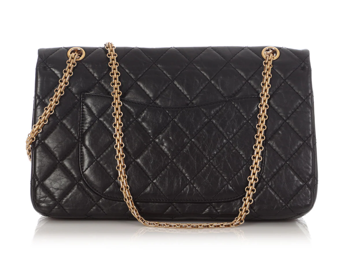 Chanel Black Quilted Aged Calfskin 2.55 Reissue 227 - Image 5