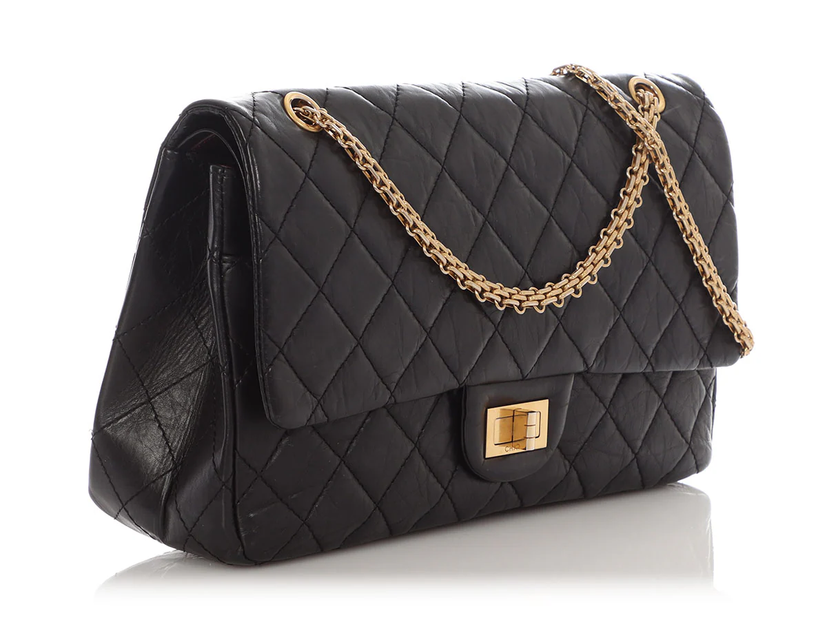 Chanel Black Quilted Aged Calfskin 2.55 Reissue 227 - Image 6