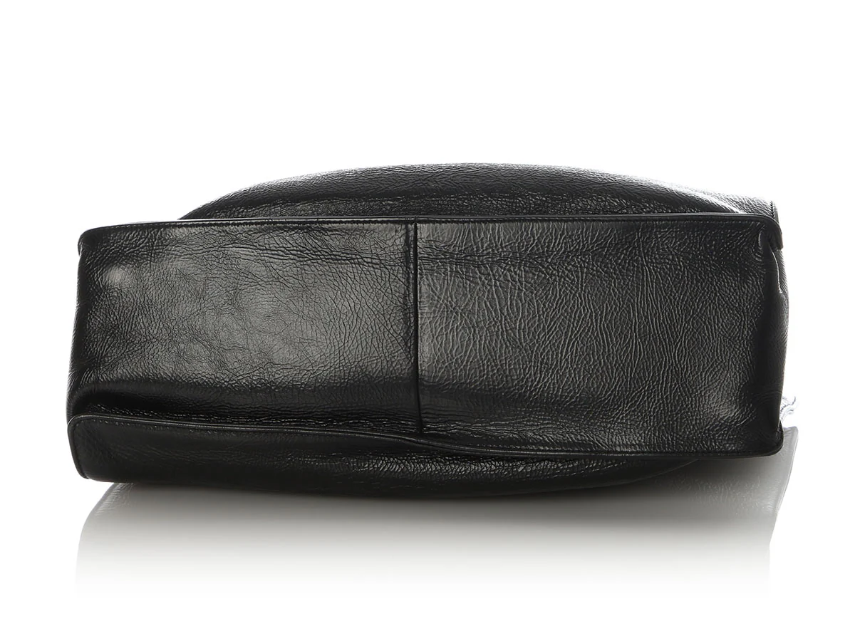 Chanel Large Black Calfskin Shopper - Image 7