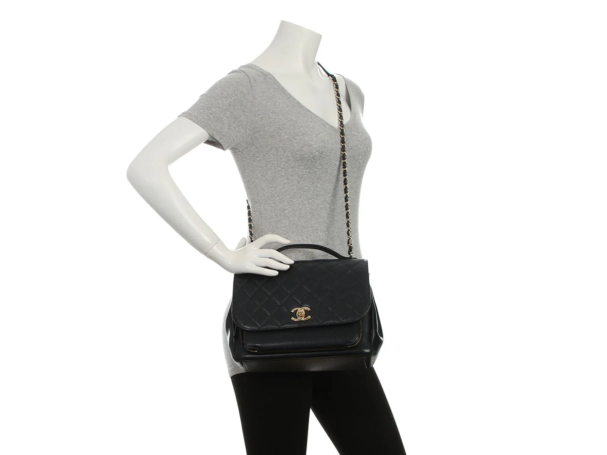 Chanel Large Black Caviar Business Affinity Flap - Image 11