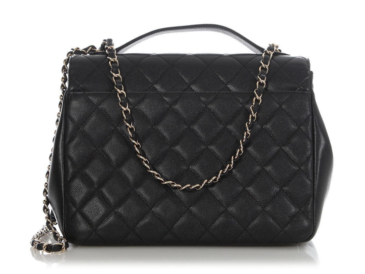 Chanel Large Black Caviar Business Affinity Flap - Image 6