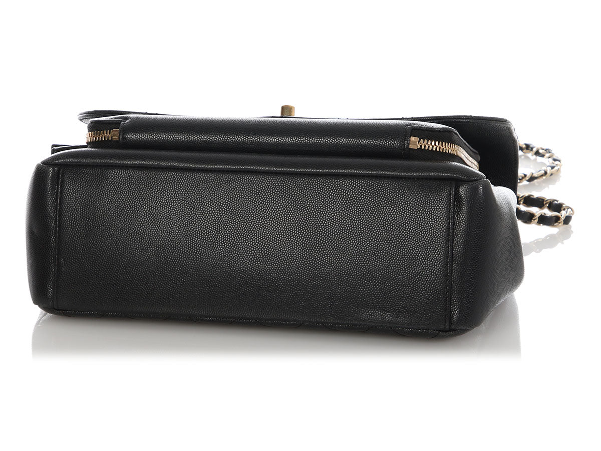 Chanel Large Black Caviar Business Affinity Flap - Image 8