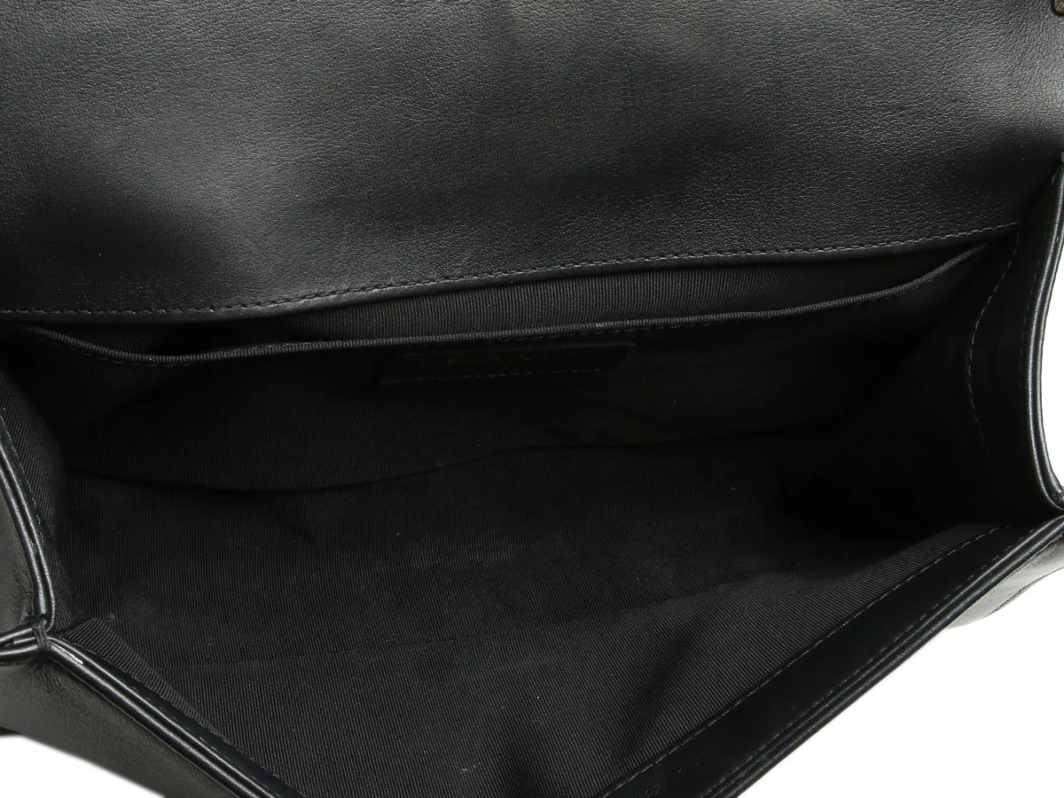 Chanel Medium Black Quilted Lambskin Boy Bag - Image 9