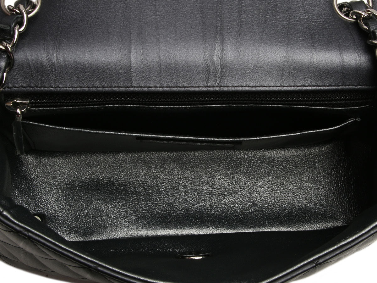 Chanel Mini Black Quilted Calfskin Rectangular Classic - Image 9