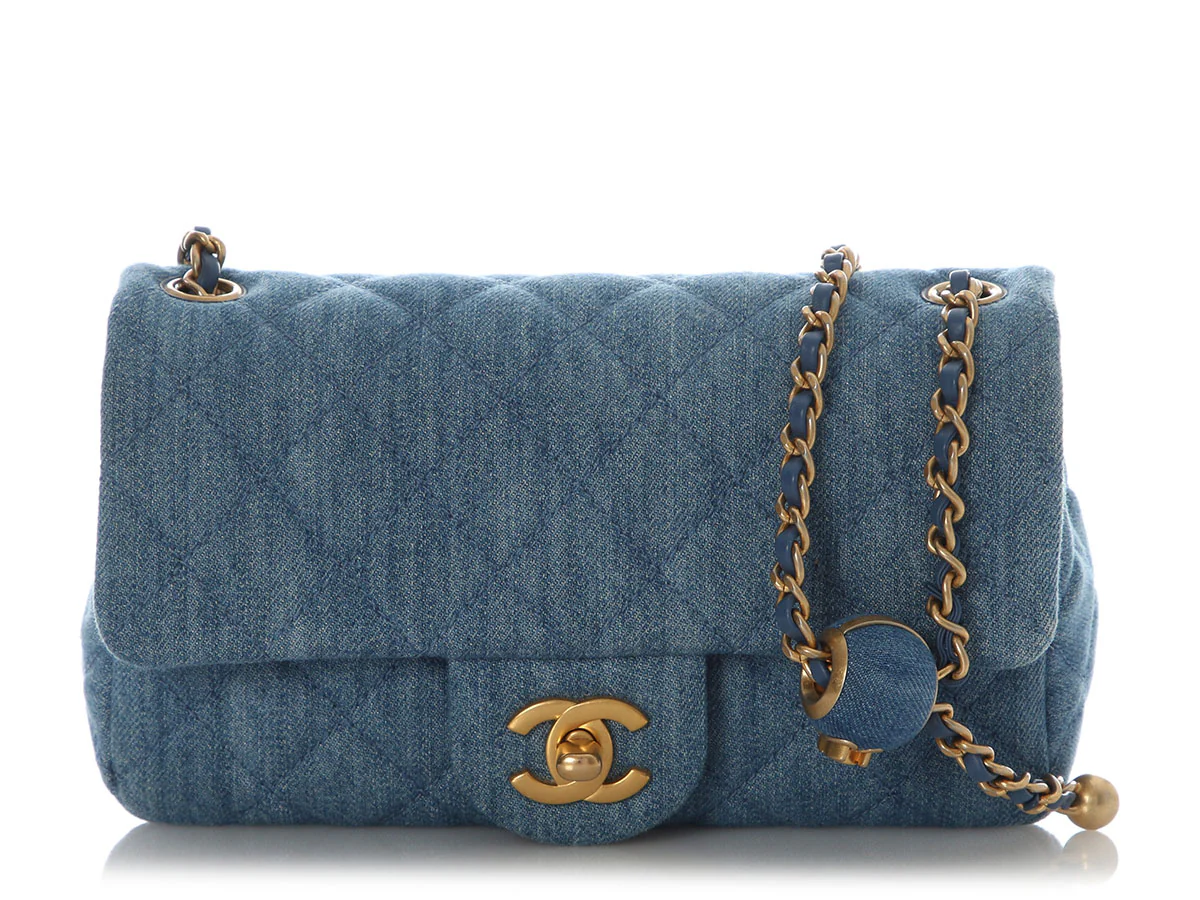 Chanel Mini Quilted Denim Coco Crush
