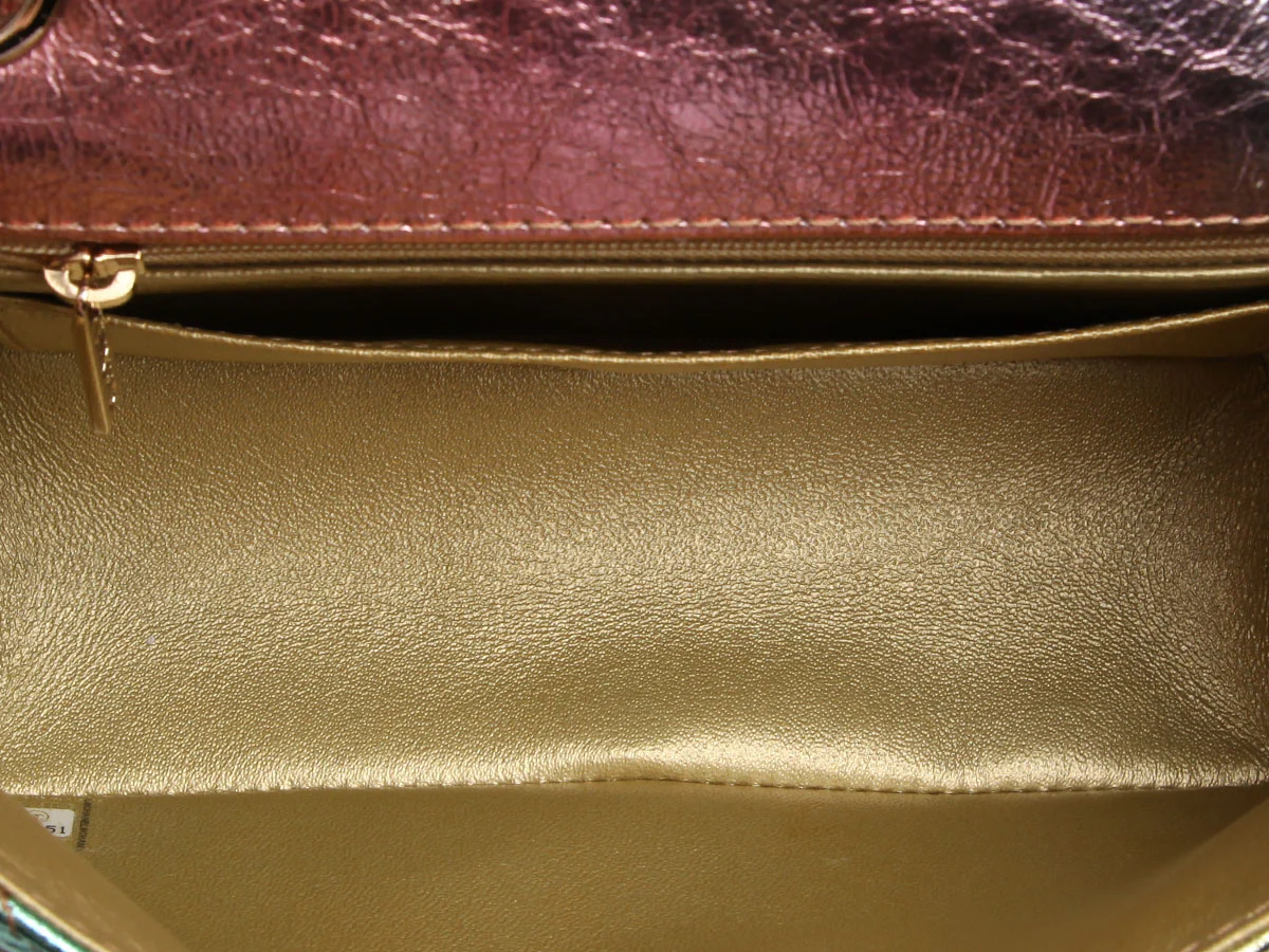 Chanel Mini Rainbow Quilted Metallic Lambskin Reissue - Image 10
