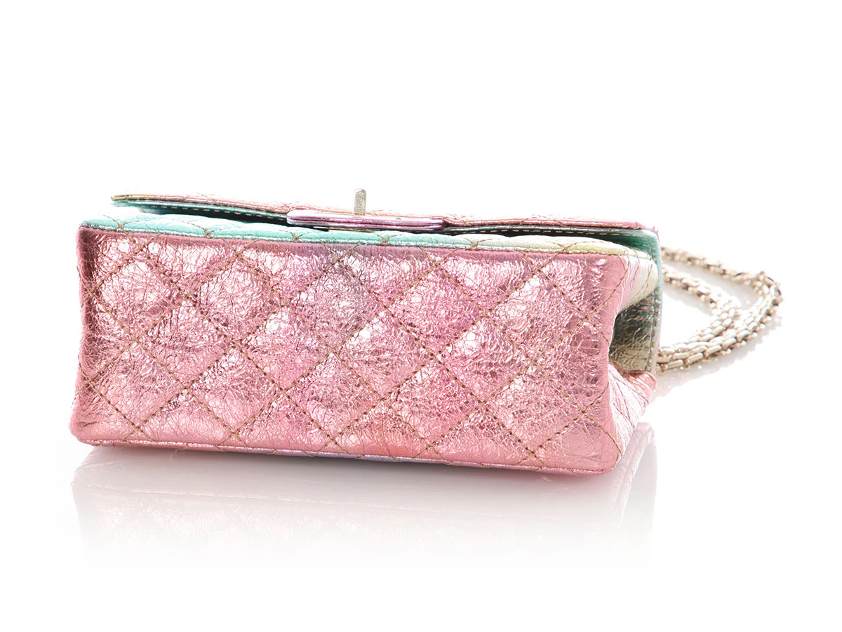 Chanel Mini Rainbow Quilted Metallic Lambskin Reissue - Image 8