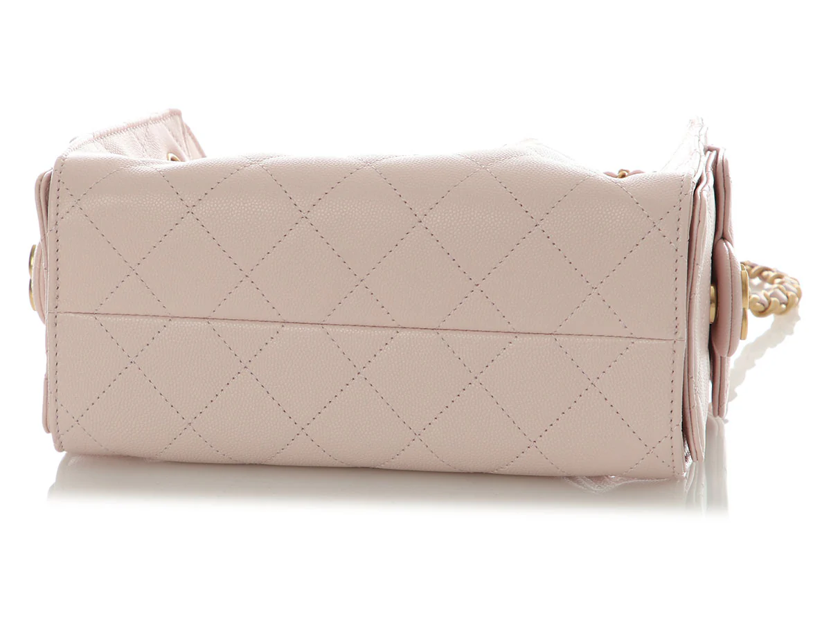 Chanel Mini Rose Clair Caviar 25 Hobo - Image 7