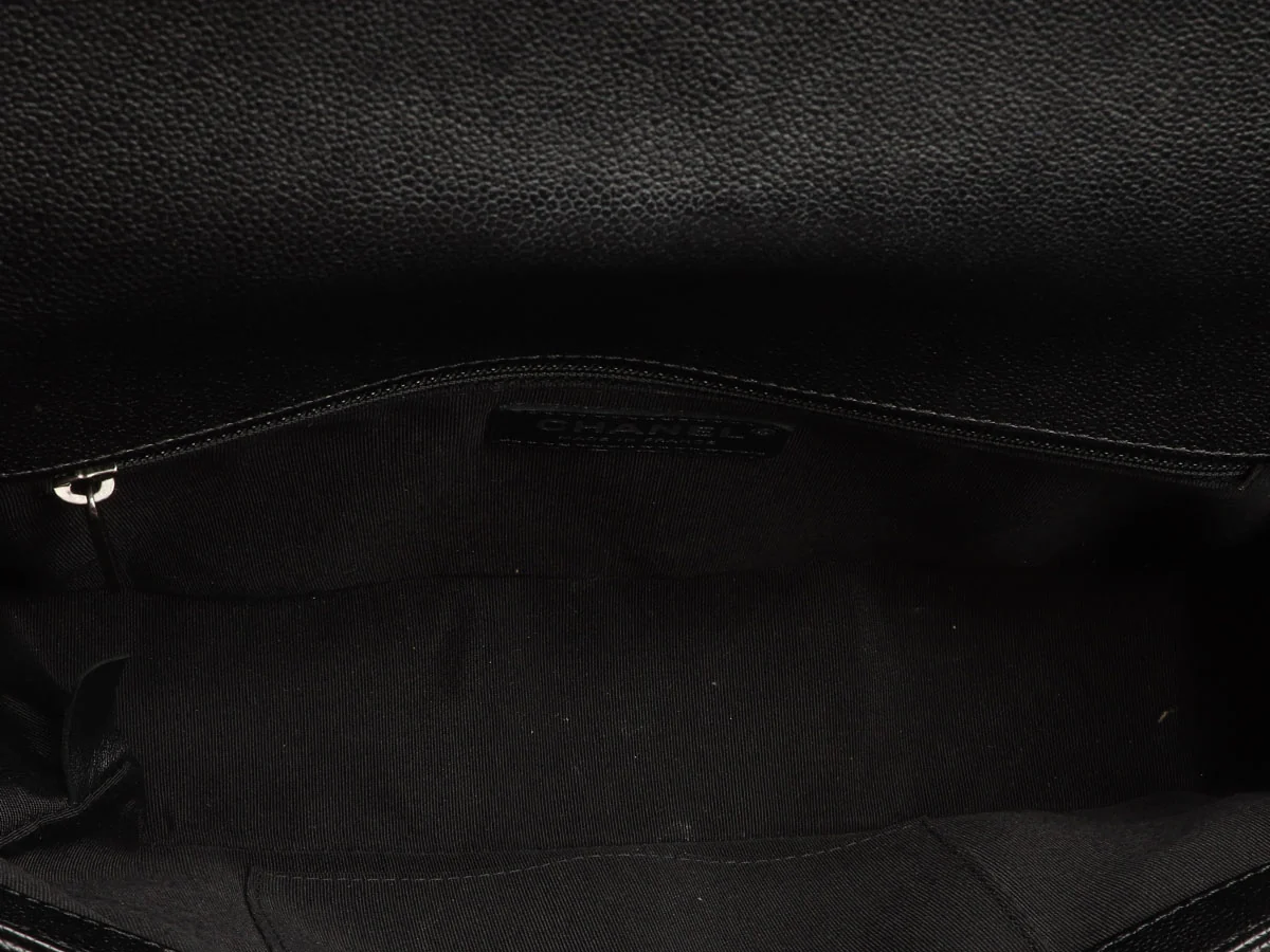 Chanel New Medium Black Quilted Caviar Boy Bag - Image 8