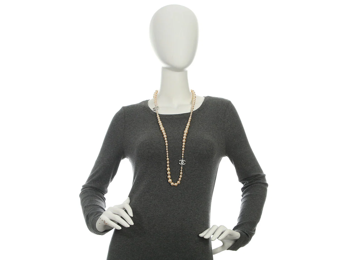 Chanel Pearl Long Necklace - Image 5